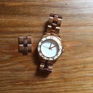 Rose gold watch
